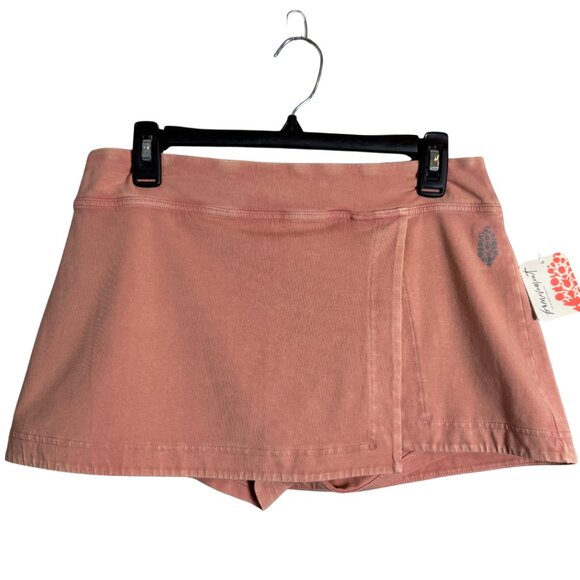 FP Movement Free People Hot Shot Mini Skort Womens Large Petal Orange Active NWT - Picture 3 of 14